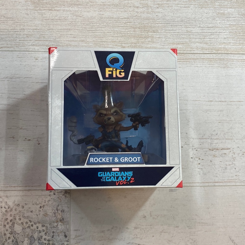 Q Fig Rocket and Groot Marvel Guardians of The Galaxy Vol 2 Figure